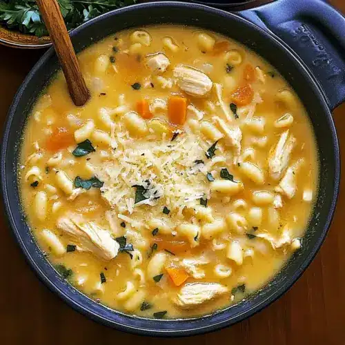 Creamy Chicken Parmesan Pasta Soup