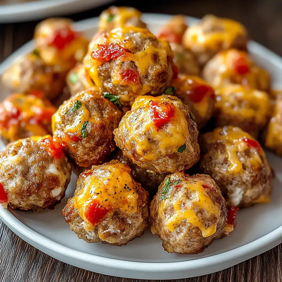 Rotel Cream Cheese Sausage Balls