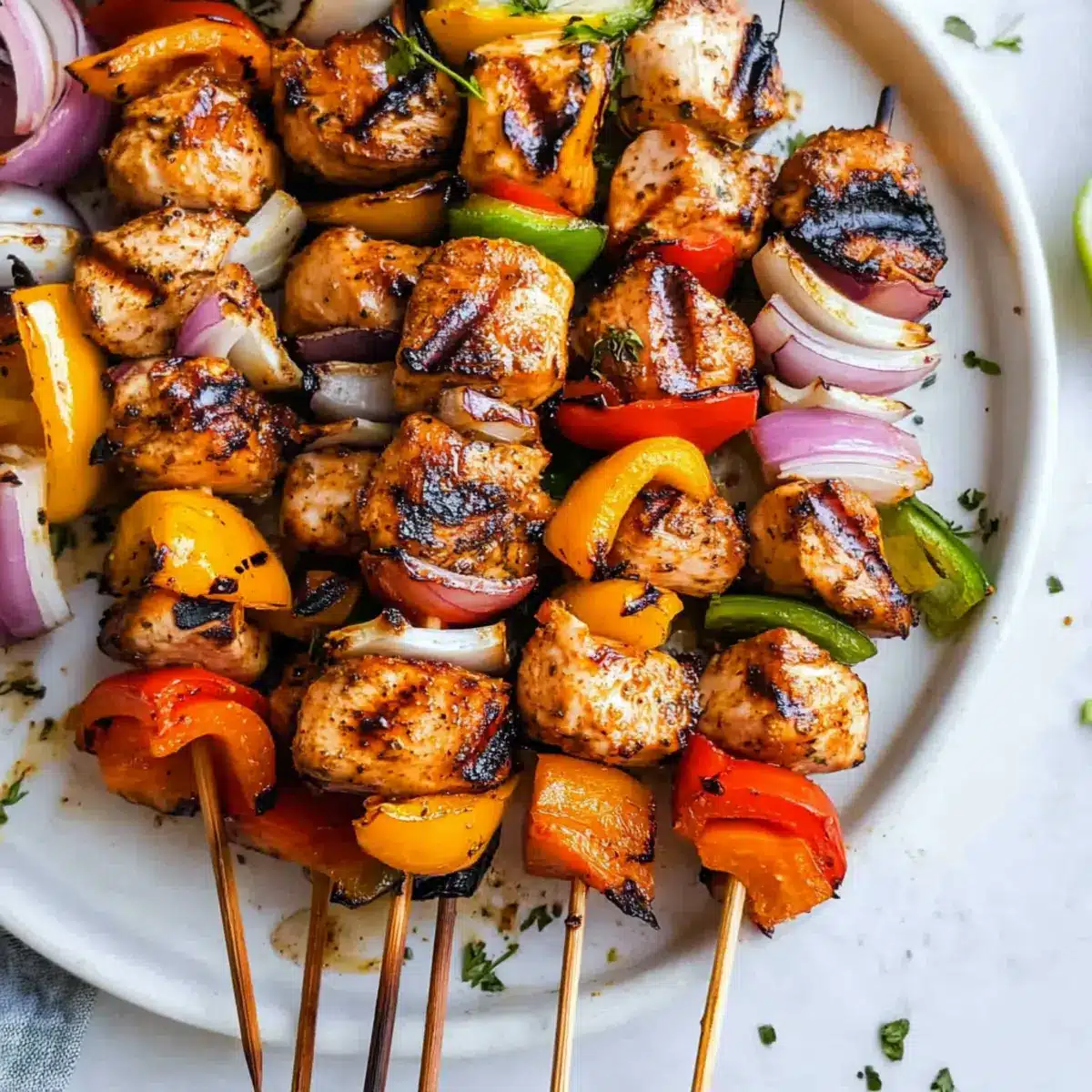 Grilled Chicken Kabobs with Vegetables