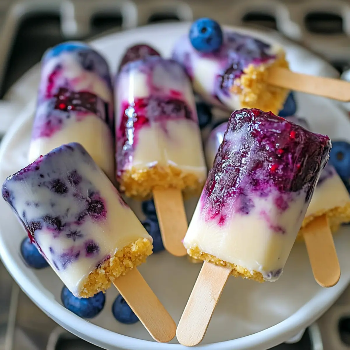 Blueberry Cheesecake Pops