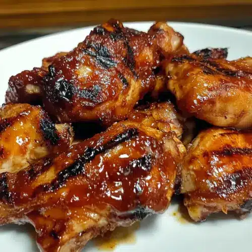 Grilled Spicy BBQ Chicken Thighs