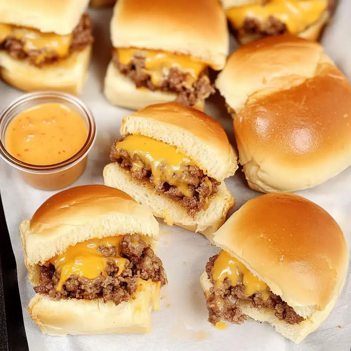 mini cheeseburger sliders