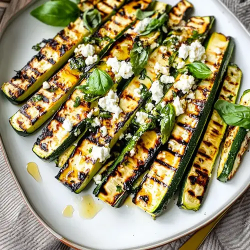 Grilled Zucchini With Goat Cheese