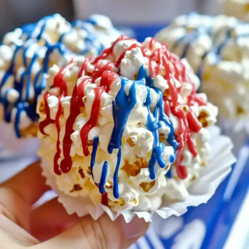 Red, White and Blue Popcorn Balls