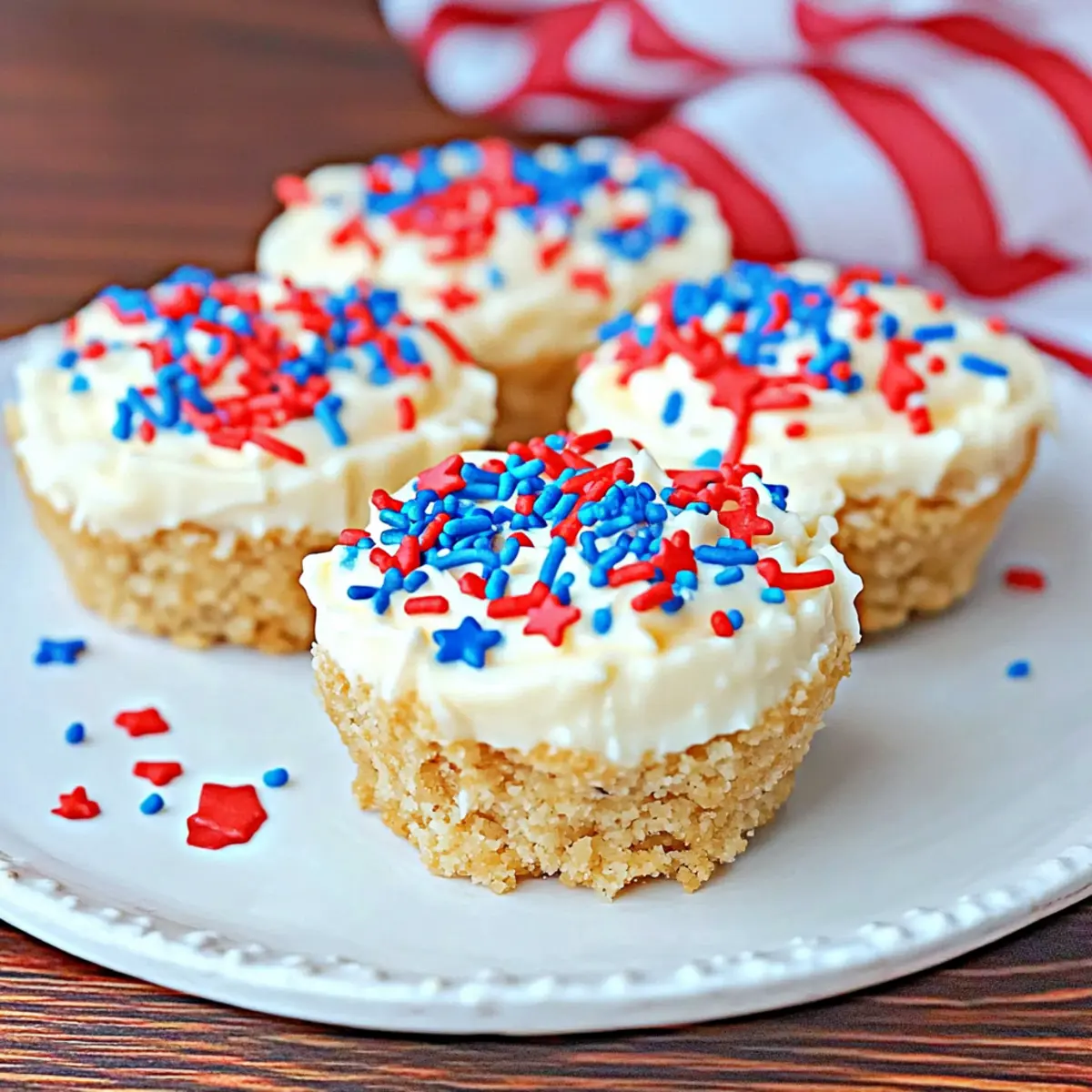 Red White And Blue Cheesecake