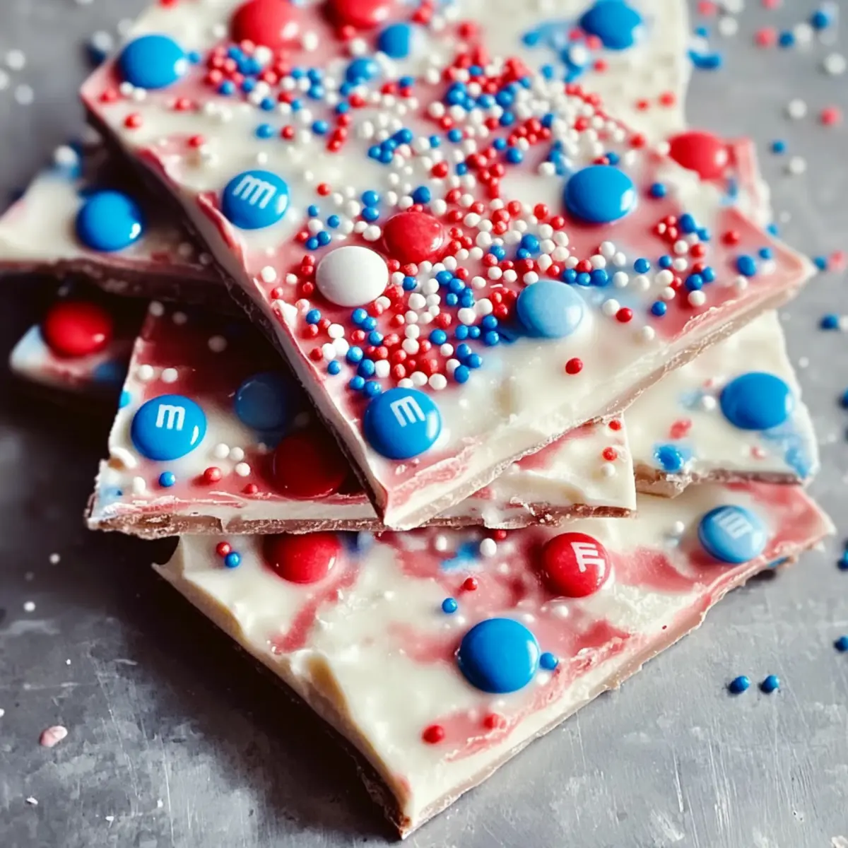Protein Fourth of July Bark
