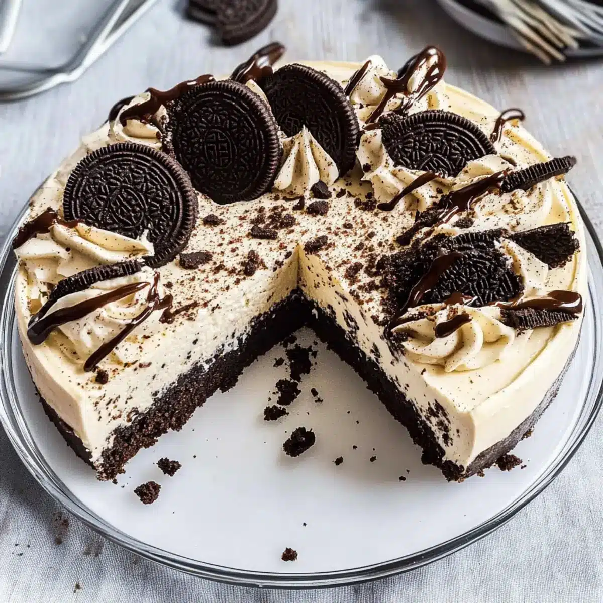 No Bake Oreo Cheesecake