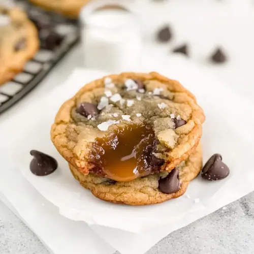 Salted Caramel Chocolate Chip Cookies
