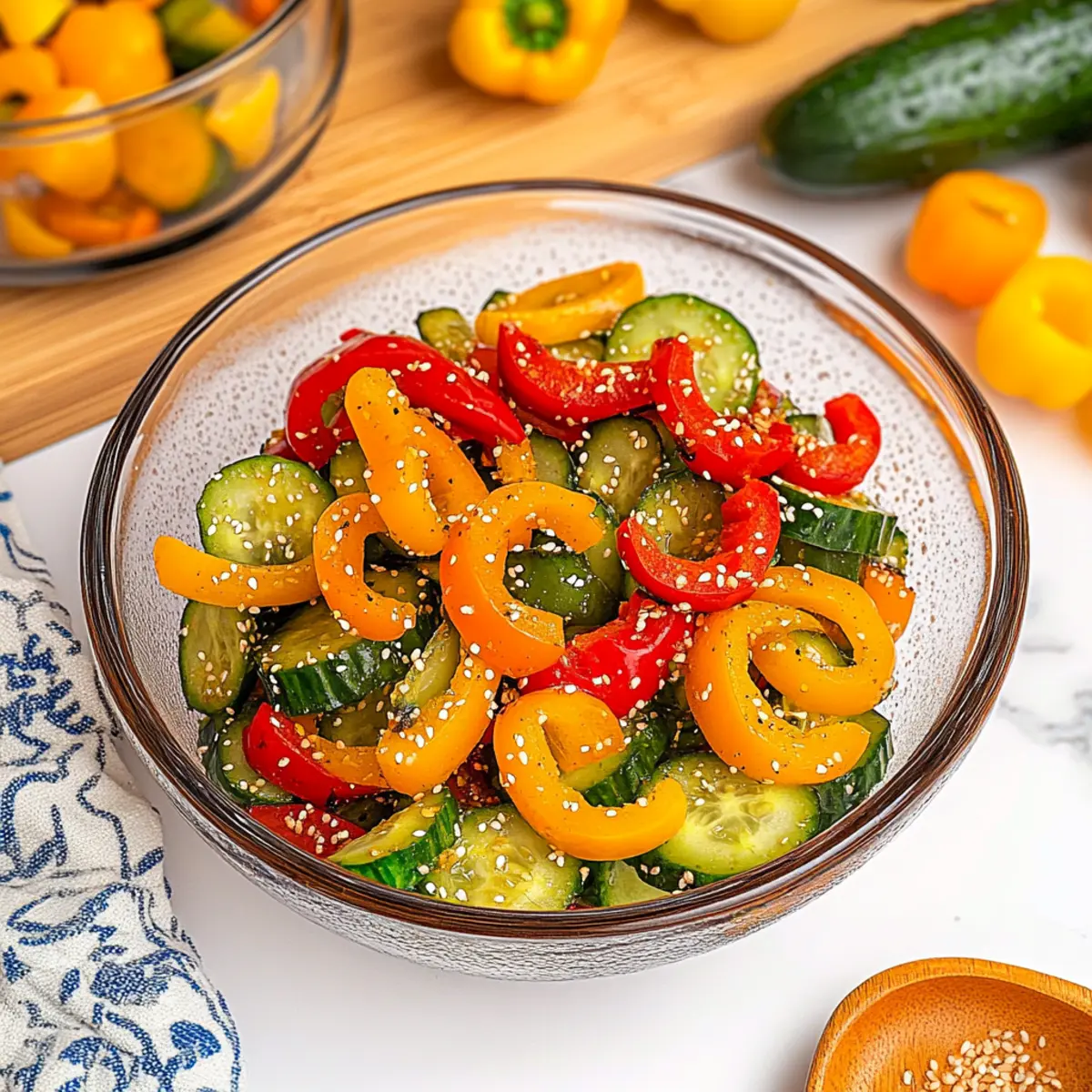 Cucumber and Sweet Pepper Salad