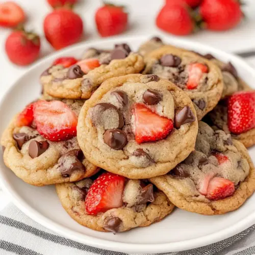 Strawberry Chocolate Chip Cookies