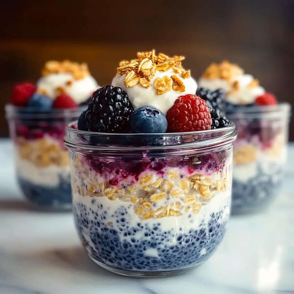 Berry Cheesecake Overnight Oats