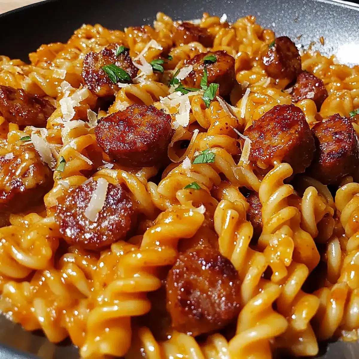 One-Pot Bold Honey BBQ Sausage Pasta