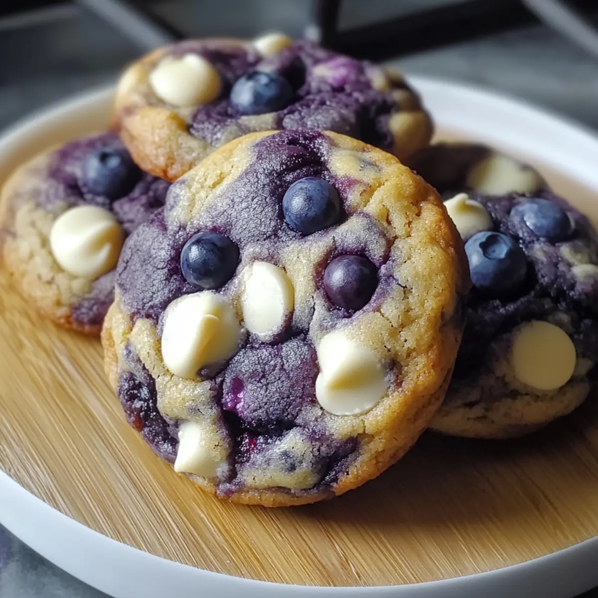 Bakery-Style Blueberry White Chocolate Chip Cookies