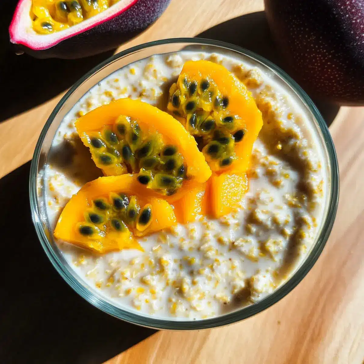 Mango & Passion Fruit Overnight Oats