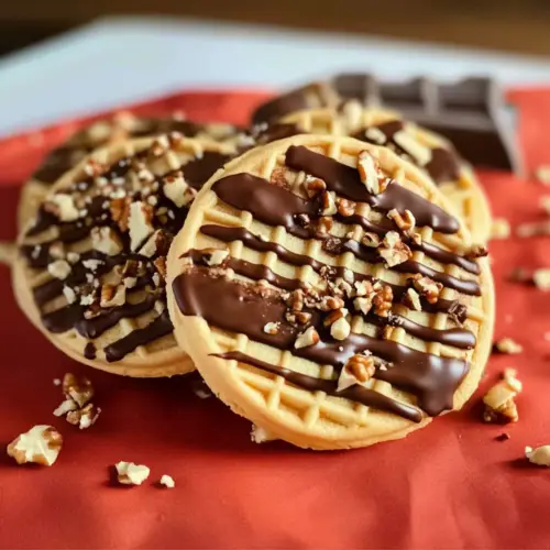 Dipped Chocolate Chip Pizzelle Recipe