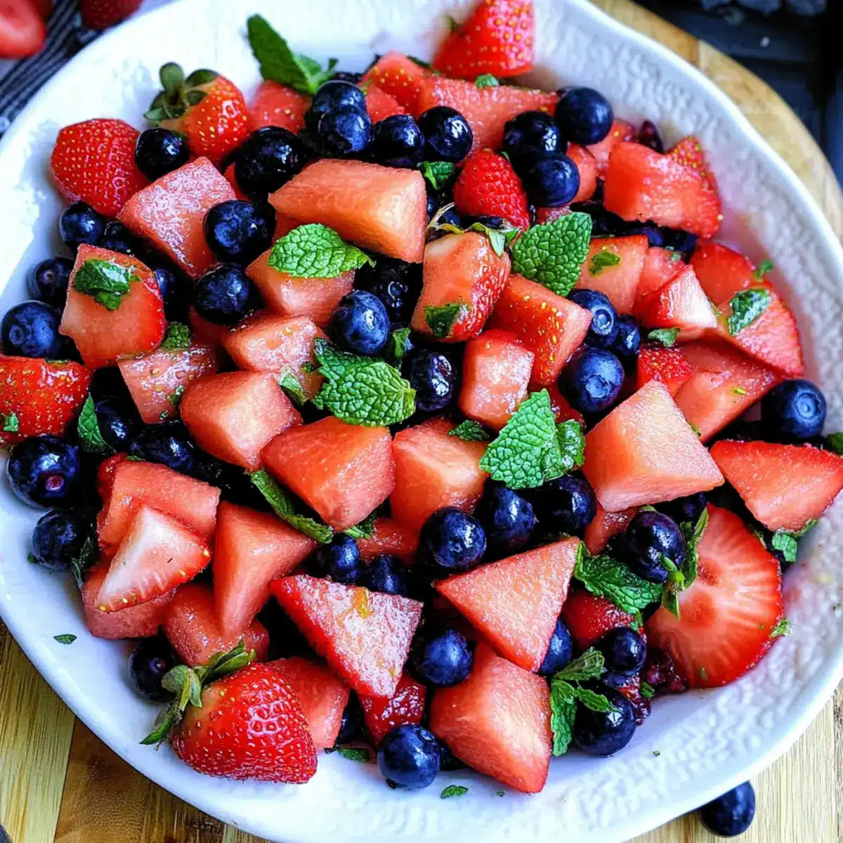 Berry Watermelon Fruit Salad