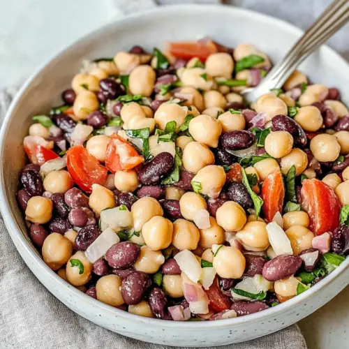 Lemon Basil Three Bean Salad