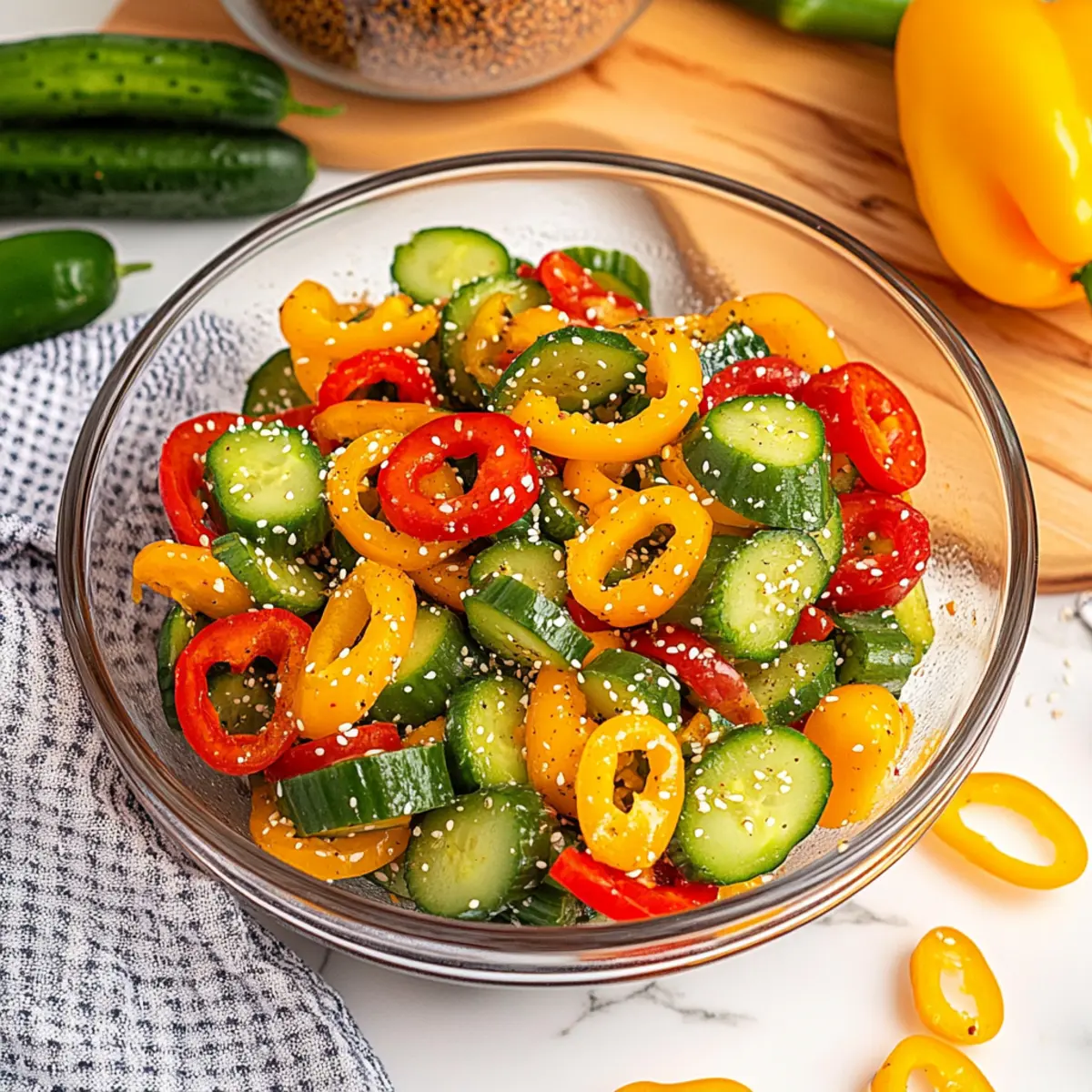 Cucumber and Sweet Pepper Salad