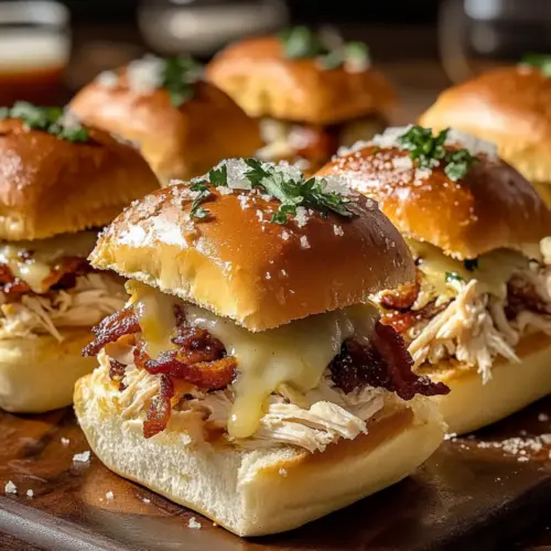 Maple Chicken Bacon Sliders
