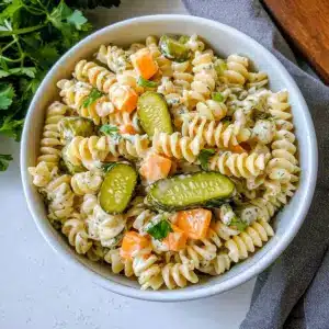 Dill Pickle Pasta Salad