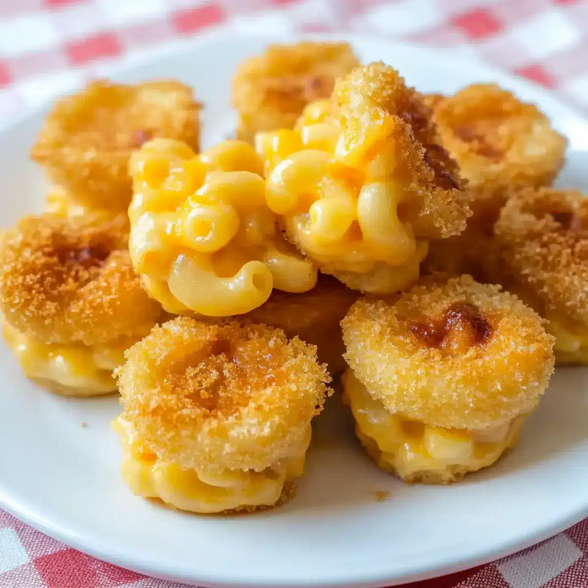 Mini Macaroni and Cheese Bites