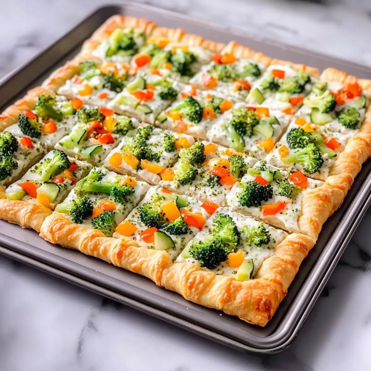 Crescent Roll Veggie Pizza