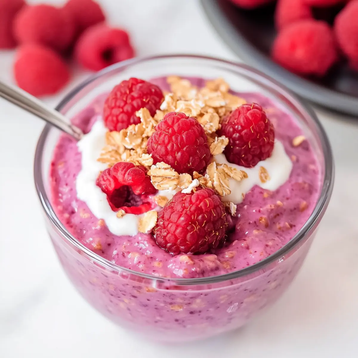 Raspberry Overnight Oats