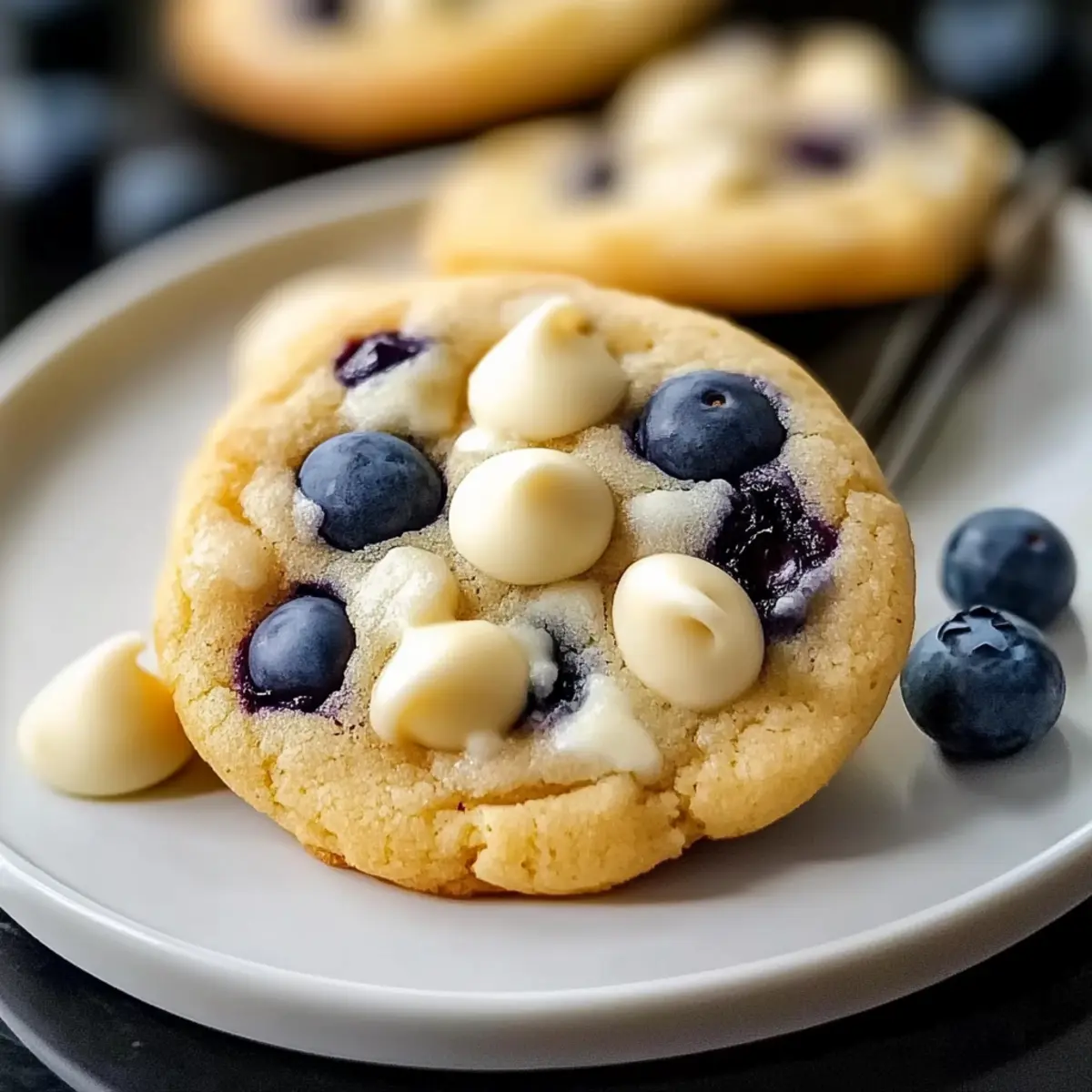 Bakery-Style Blueberry White Chocolate Chip Cookies