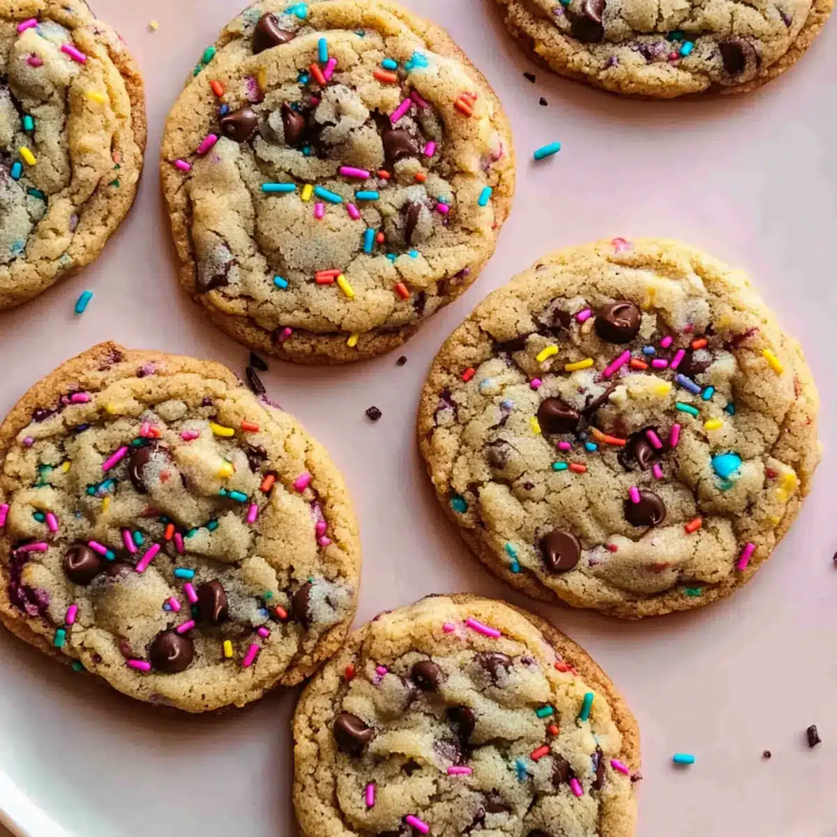 Sprinkle Chocolate Chip Cookies