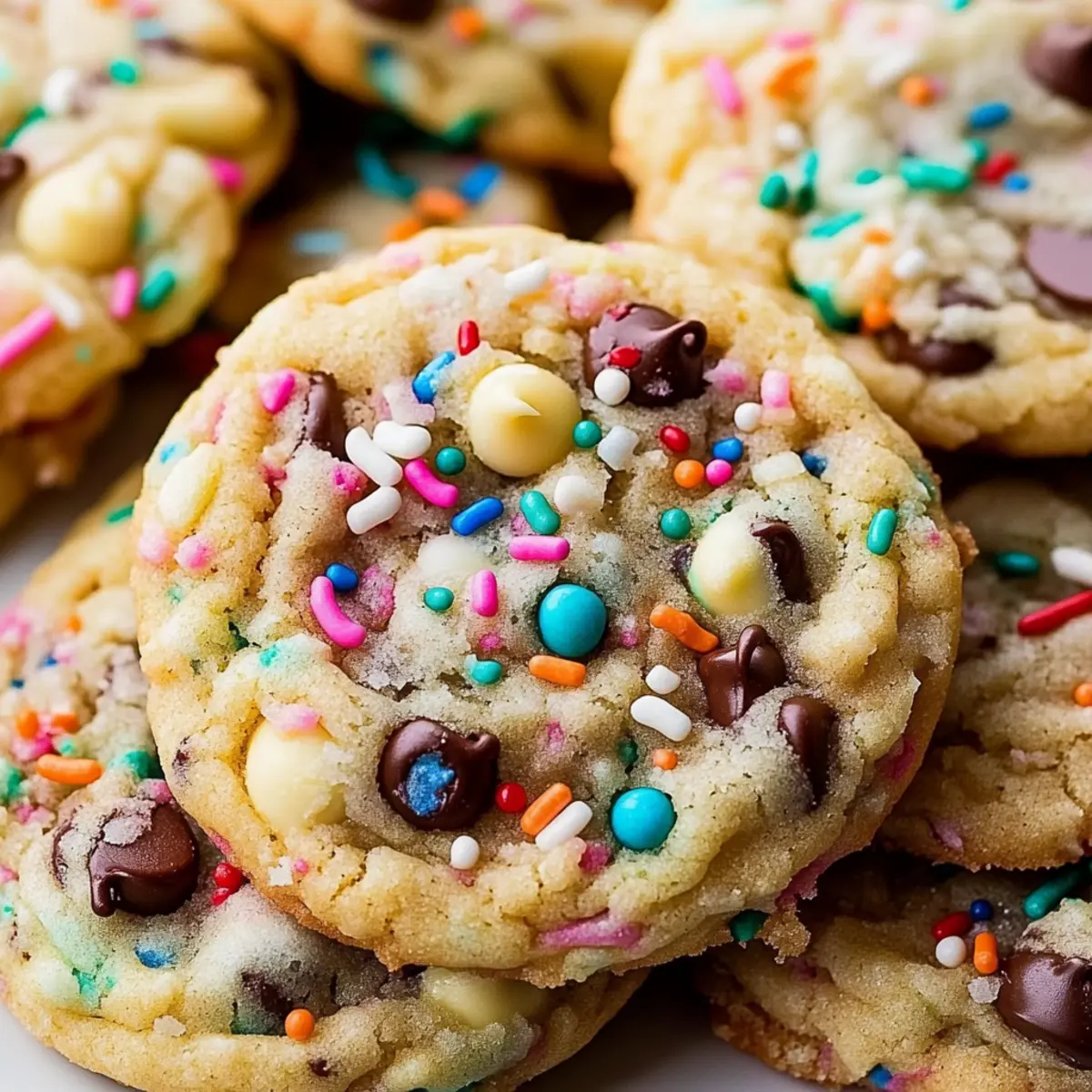 Cake Batter Chocolate Chip Cookies