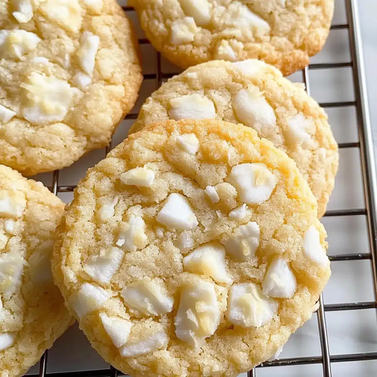 Lemon Coconut White Chocolate Cookies