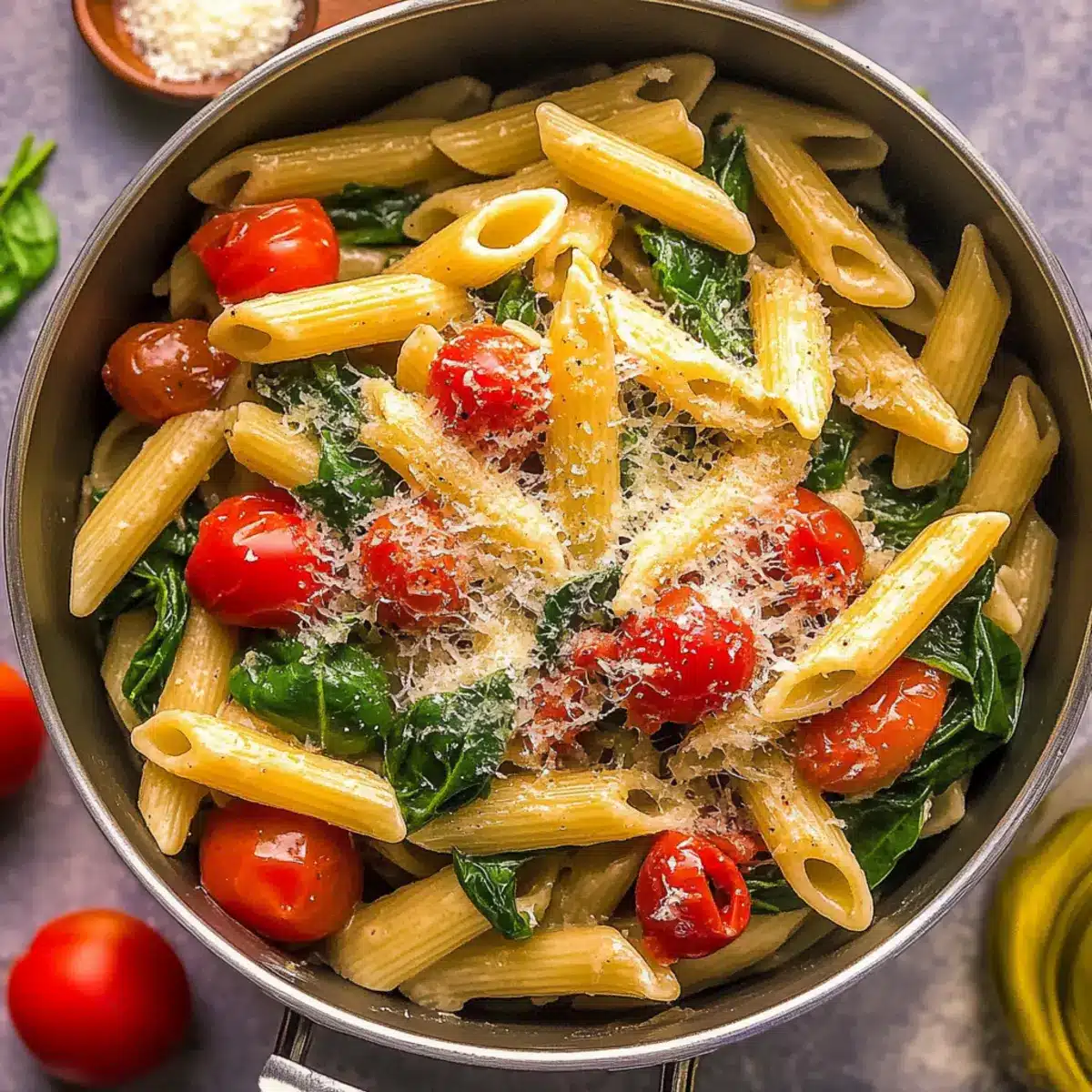 Tomato and Spinach Pasta